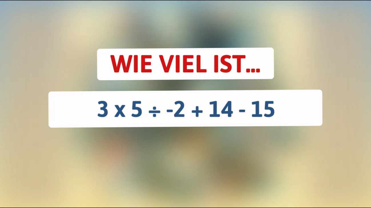 Bist du schlau genug, um dieses mathematische Rätsel zu knacken? Stelle deinen IQ auf die Probe!"