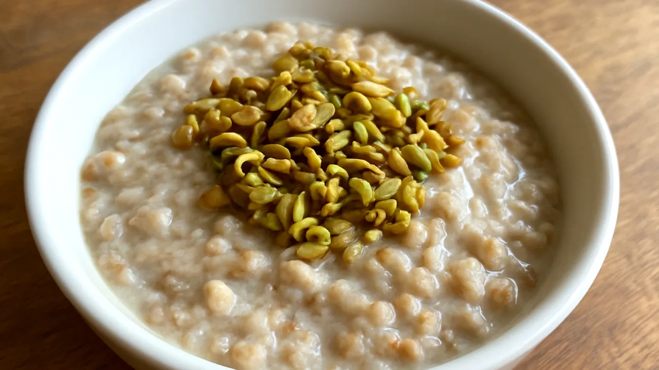 Buchweizen-Porridge mit fermentierten Samen"