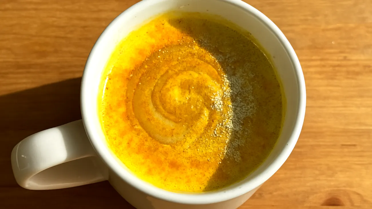 Goldene Milch mit Ashwagandha und Mandelbutter"