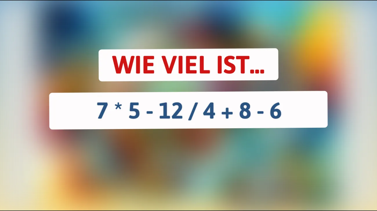 Löse dieses knifflige Zahlenrätsel und teste, ob du zu den cleversten Köpfen gehörst!"