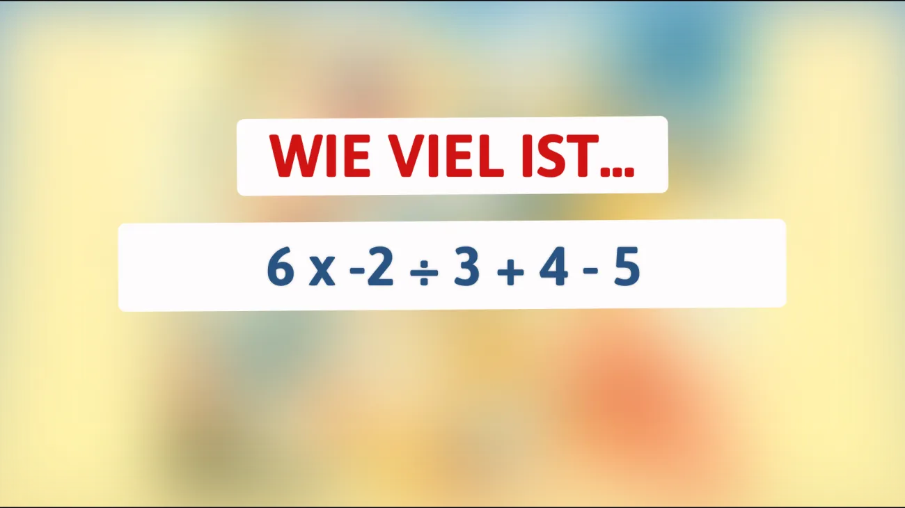 Nur 1% aller Menschen können diese mathematische Herausforderung knacken – bist du klug genug, um die richtige Antwort zu finden?"