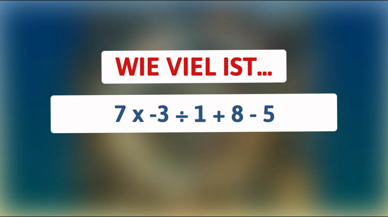 Nur 1% der Menschen können dieses mathematische Rätsel lösen – traust du dich herauszufinden, ob du dazu gehörst?"